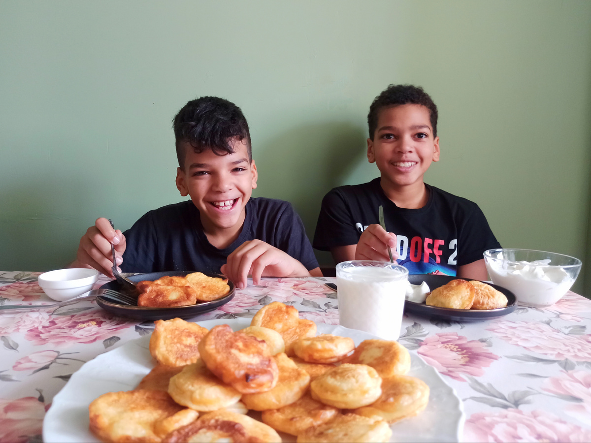 Мои внуки – Себастиан и Кристофер.