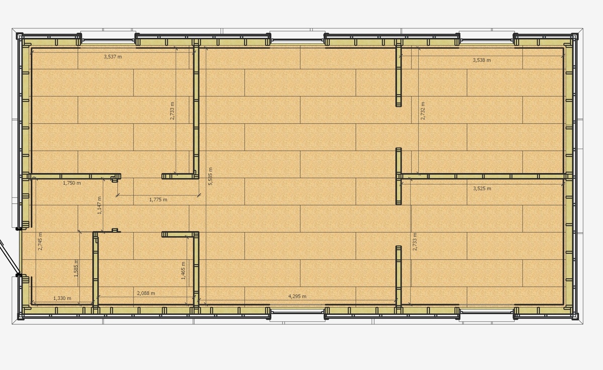 Планировка дома с размерами