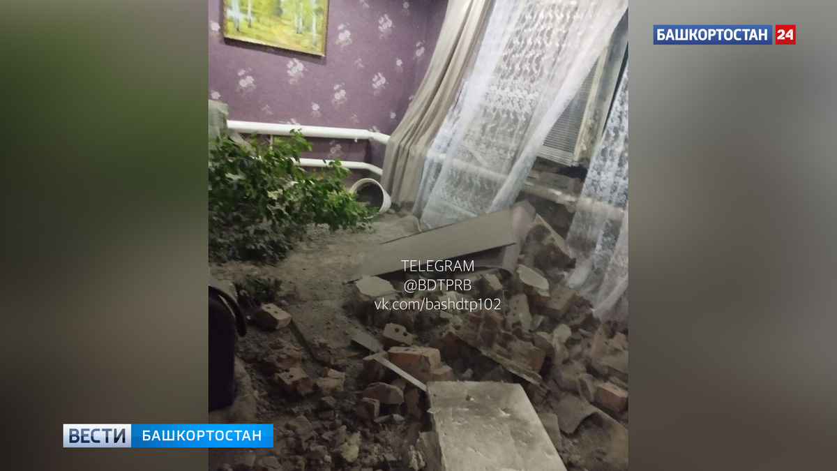    В Башкирии пьяный водитель на Lexus протаранил жилой дом