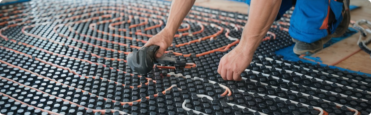 монтаж теплого пола в доме