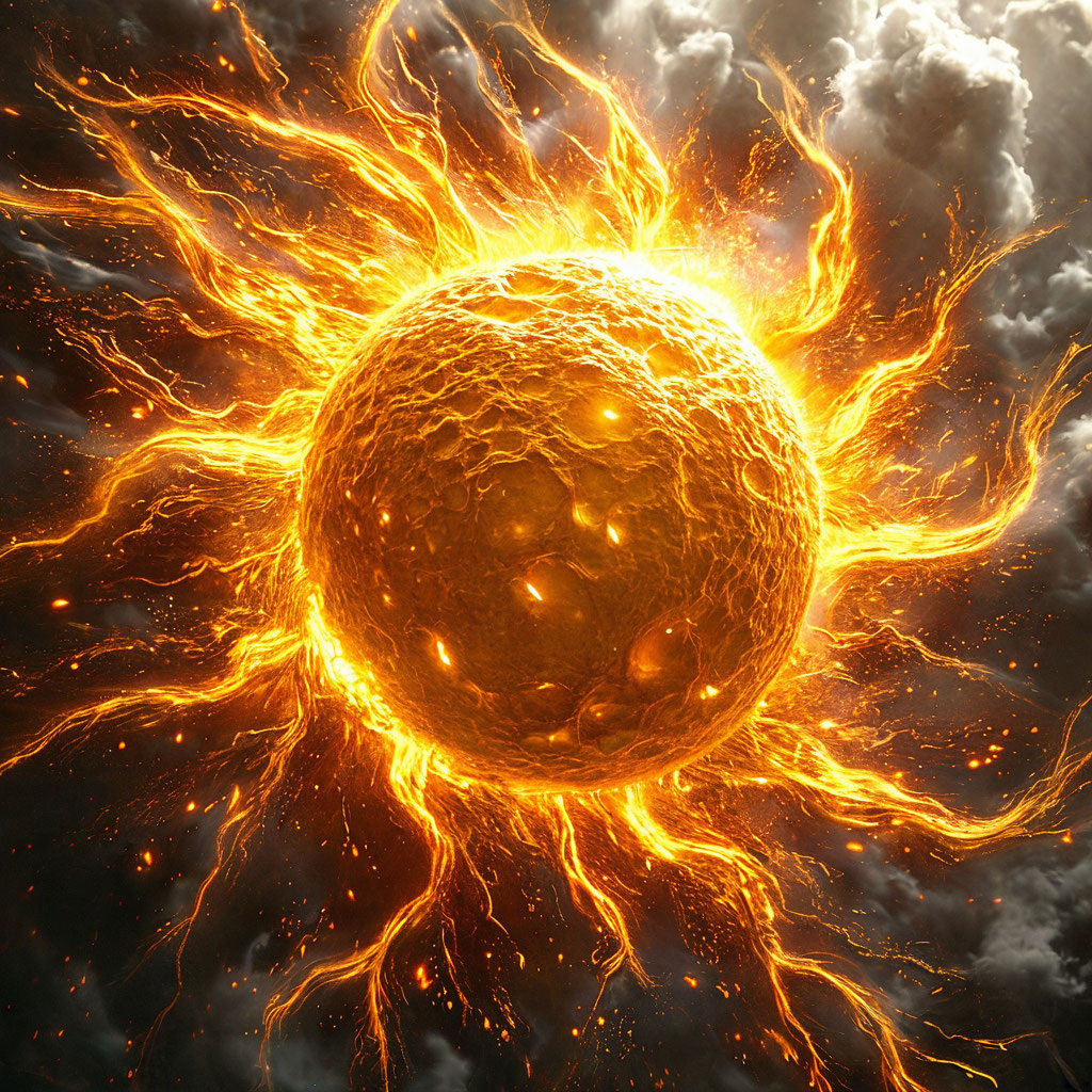 Магнитные бури. Иллюстрация сгенерирована нейросетью