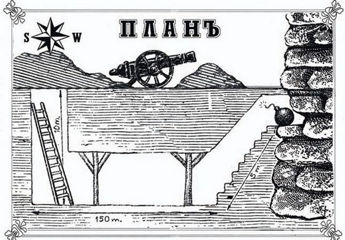 иллюстрация из книги "Саперное дело"