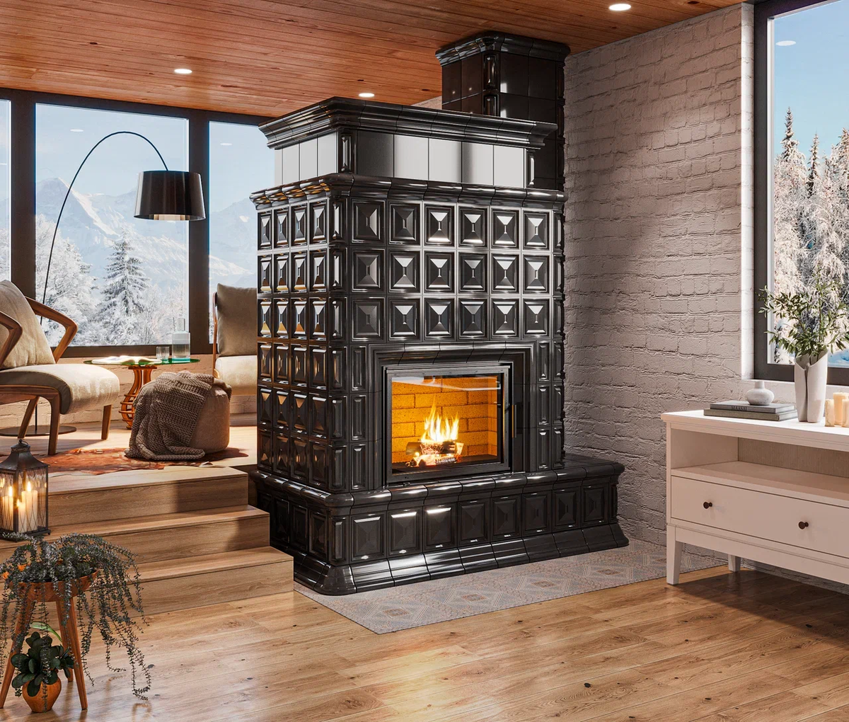 Изразцовая печь "Восточная"