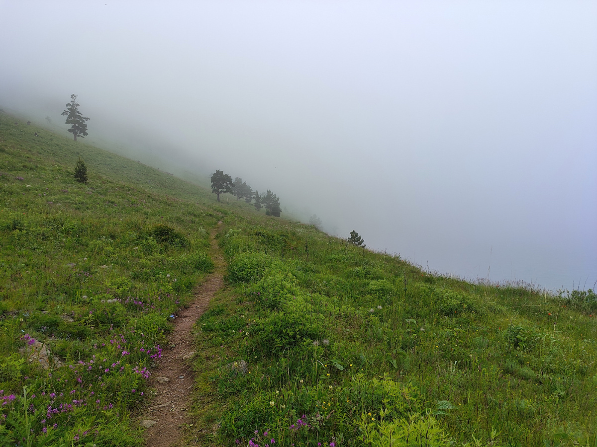 Все фото в галерее сделаны с одной точки. Это обратно, в сторону тумана
