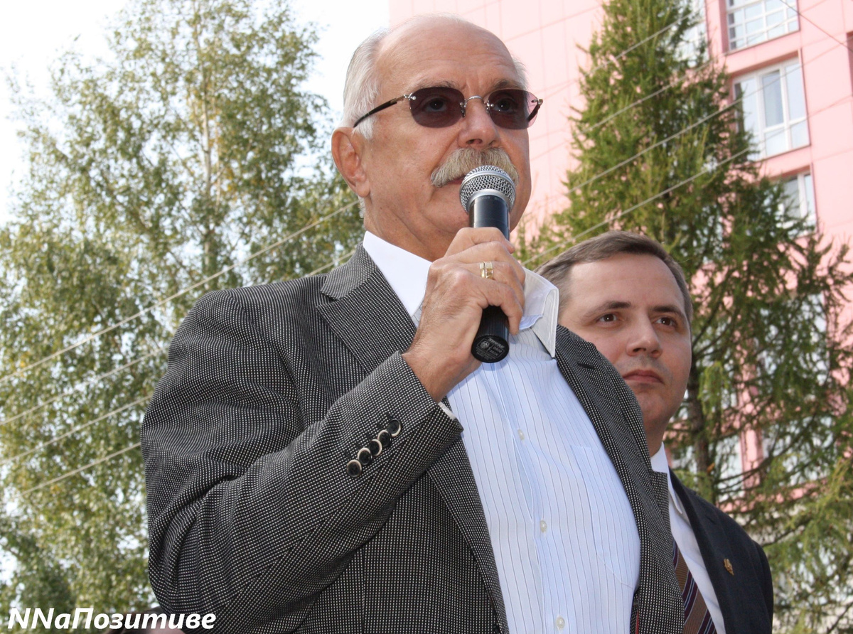 Никита Михалков на несостоявшемся открытии памятника дяде Стёпе. 2014 год, личный архив.