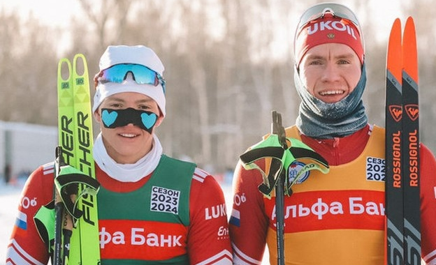 Савелий Коростелев и Александр Большунов после "разделки". Фото: соцсети