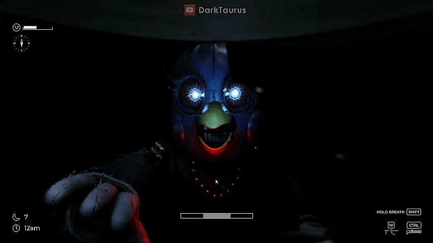 Скример Твитти под столом