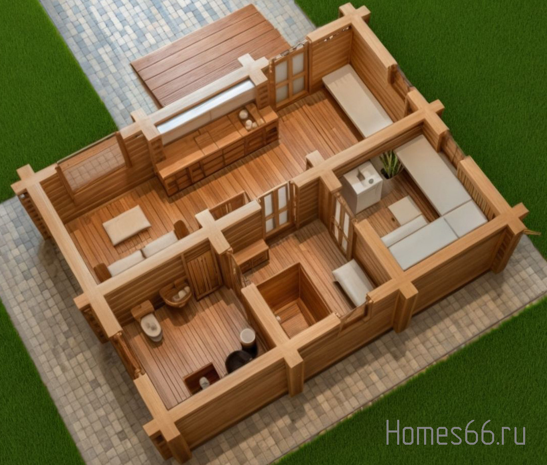 План бани 3d