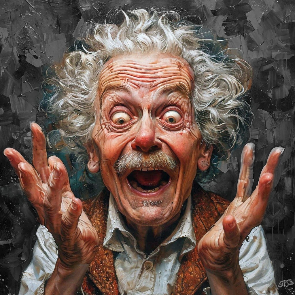 Сгенерировано ИИ. Это, видимо, Эйнштейн в ужасе 