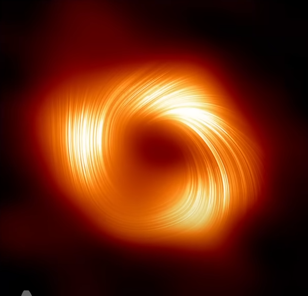 Визуализированная обработанная форма чёрной дыры.