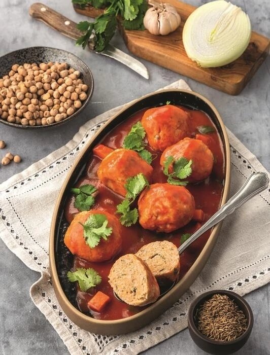 Шарики из нута с курицей