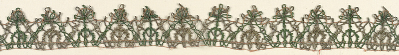 Кружево из шелка и серебряных нитей, 1550-1600 гг, Италия (Smithsonian museum).
