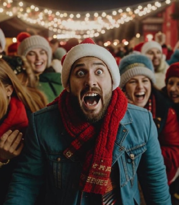 Когда праздник очень долгий. Изображение созданно с помощью Кандинский 