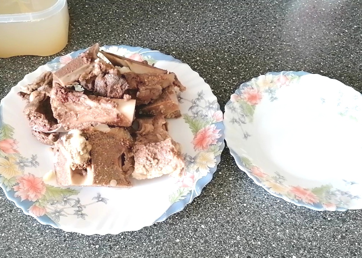 Отваренное говяжье рагу. Фото автора 