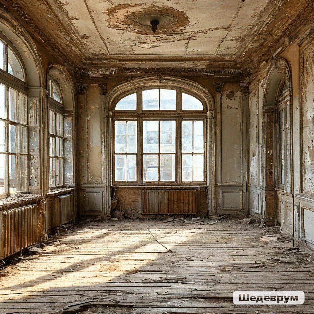 Моя душа сейчас, как эта разбитая комната. Создано Шедеврум.