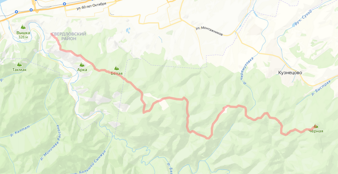 Тропа здоровья, 23 км. Красный Гребень — Черная сопка