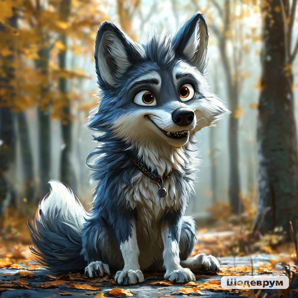 Шедеврум по запросу "милый волчок кусает за бочок". Кхм...