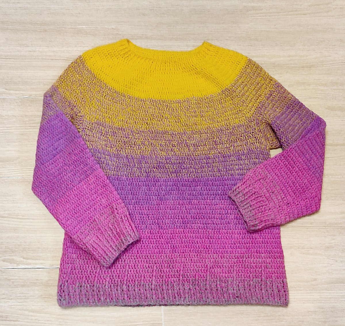 Пуловер крючком