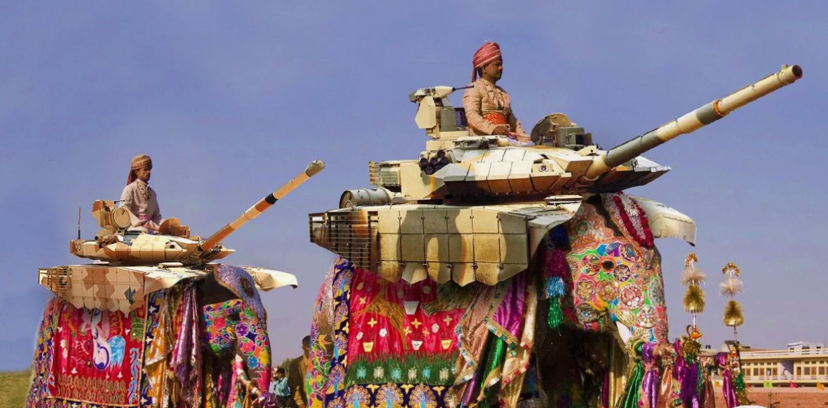 Как же без шуток про слонов. Коллаж ВУ