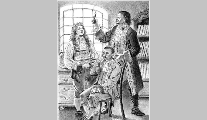 Петр I вырывает зуб / Фото: a-peter.ru