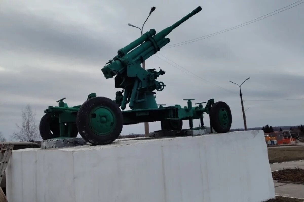    В Узловой отправлено на реставрацию орудие в память о подвиге зенитчиц ПВО