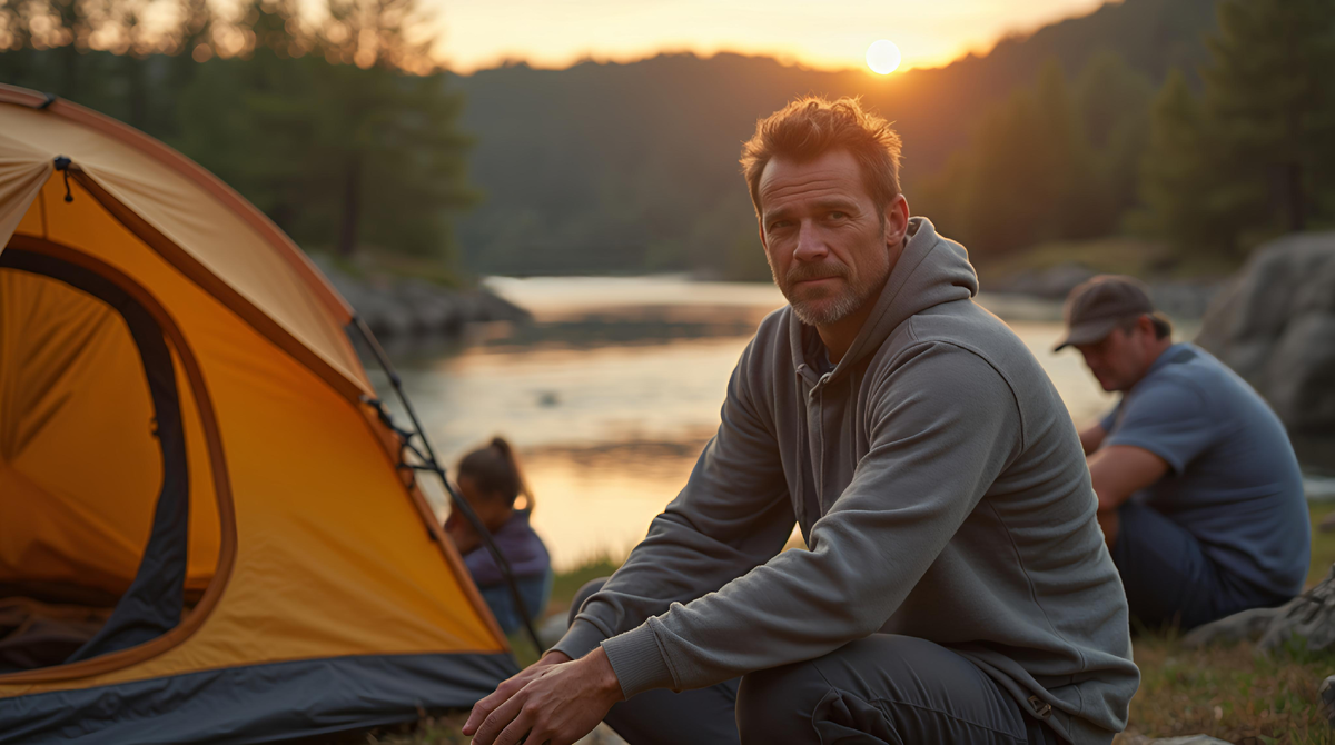 Путешествие, день первый, место для лагеря у реки