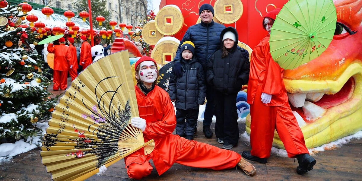    Празднование китайского Нового года в Москве. Фото: пресс-служба Департамента торговли и услуг города Москвы