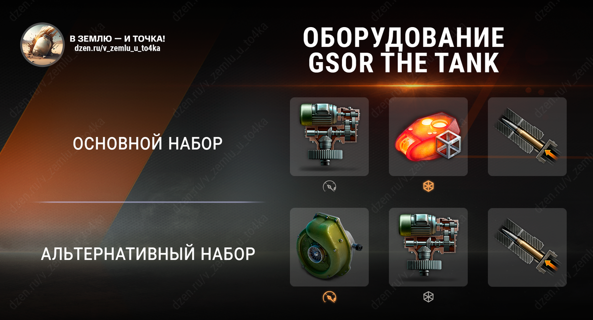Оборудование для GSOR the TANK (World of Tanks)