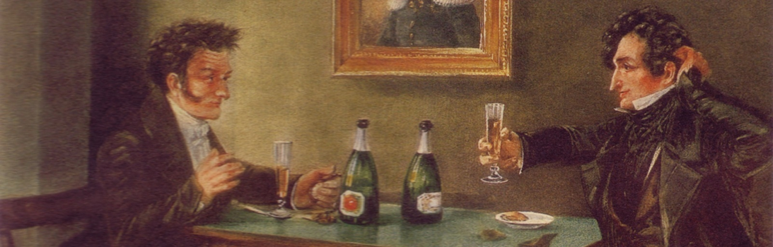 Людвиг Девриент в берлинском винном баре Lutter und Wegner