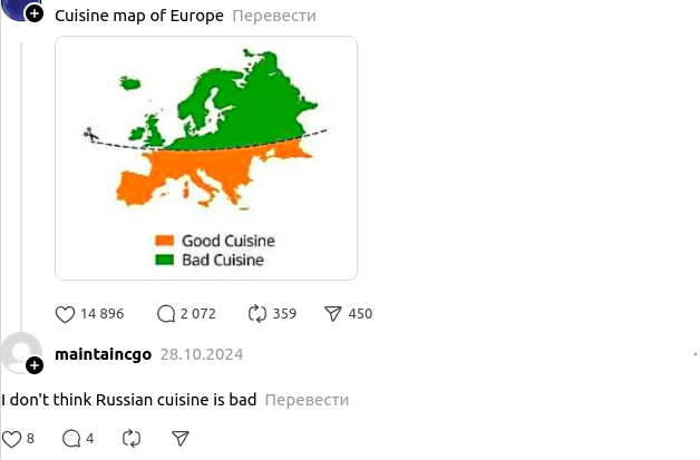    Скриншот из соцсети https://www.threads.net