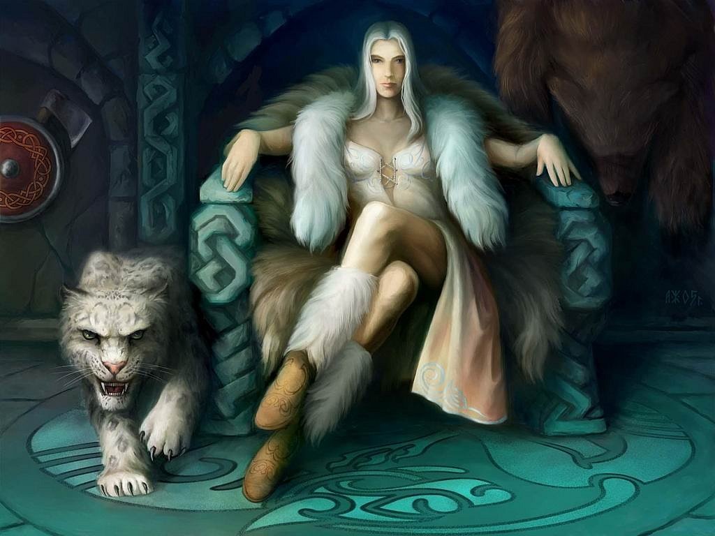 Тейа и Клыколист. Мировая женщина и кот.                                  