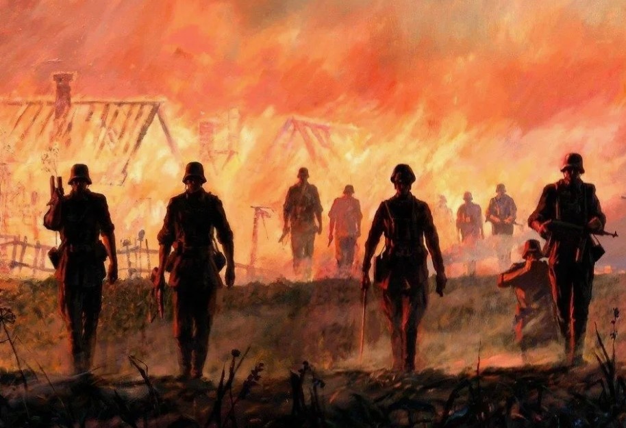 И образ немцев примерно такой. Неоднократно приходилось слышать от представителей старшего поколения, что им даже вот такие немцы в кошмарах снятся.