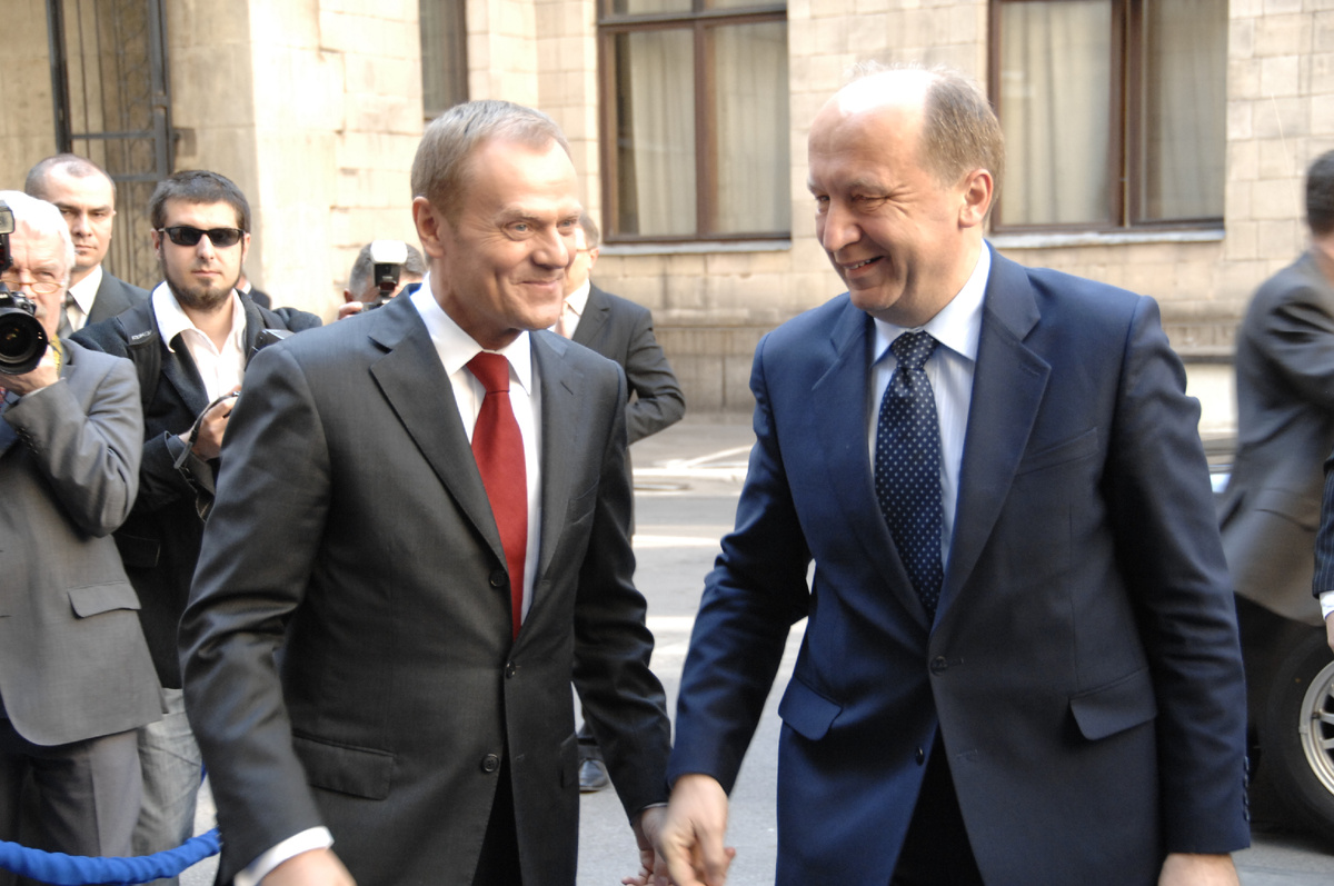 Д. Туск и А. Кубилюс, "миротворцы"