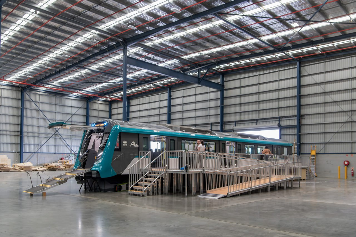 Полноразмерный макет беспилотного поезда Inspiro от Siemens для Сиднея. Источник: TfNSW