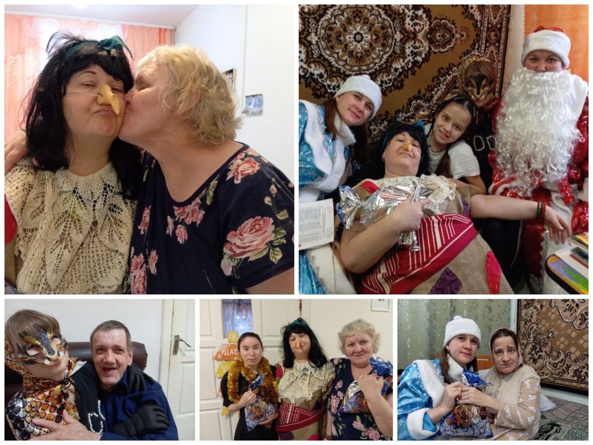 А дальше все с удовольствием погрузились в атмосферу праздника. Ребята участвовали в увлекательных играх с Бабой Ягой, танцевали со Снегурочкой и Дедом Морозом, и отведали вкуснейших мандаринок от Чебурашки. 