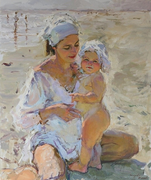 «На пляже», Ольга Григорьева-Климова
