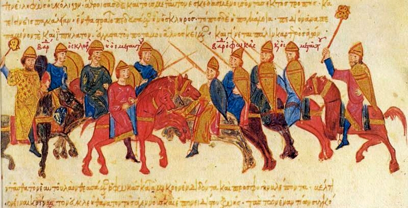 Столкновение между армиями Варды Склира и Варды Фоки из хроники Иоанна Скилицы