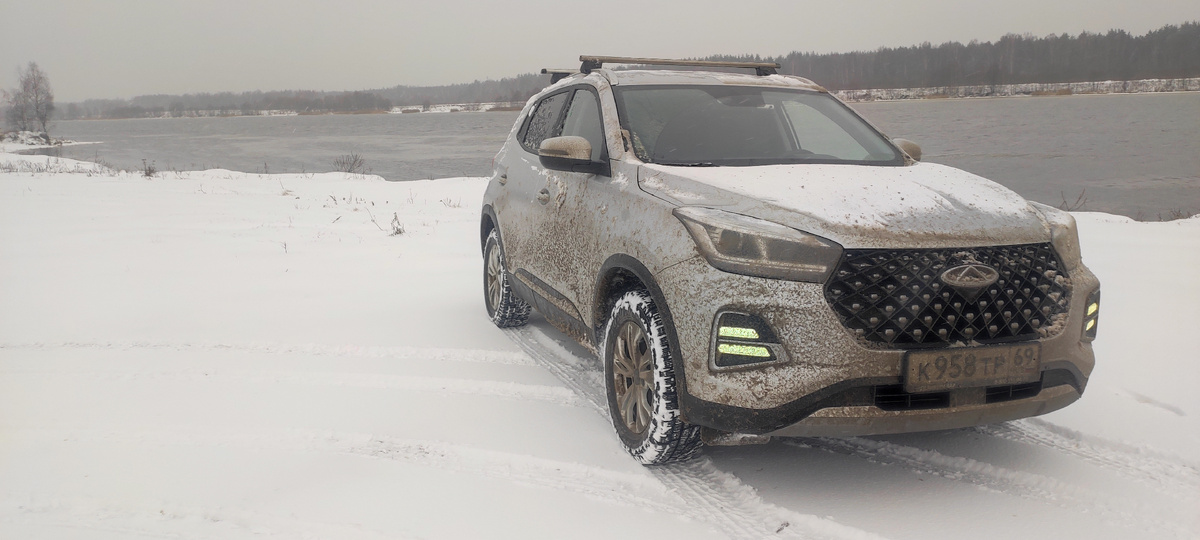 Chery Tiggo 4 Pro на свежем снегу
