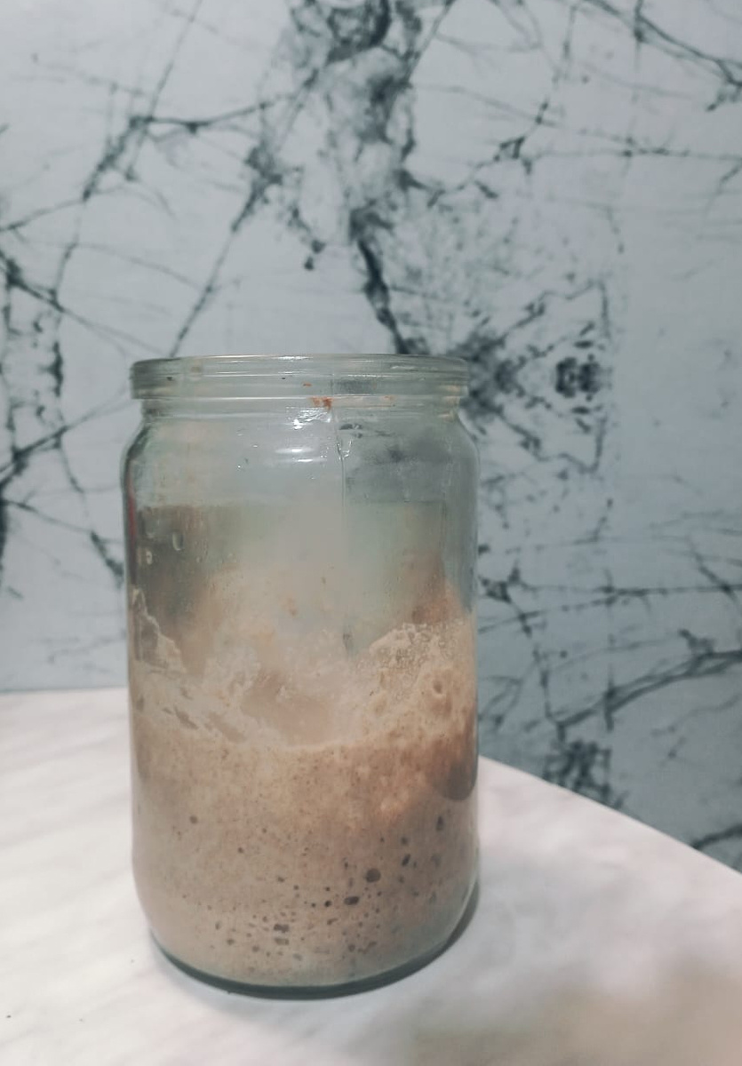 Закваска ржаная после 1й подкормки