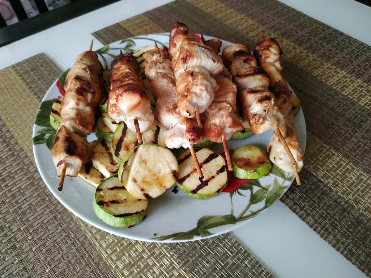 Куриный шашлык. Почти диетическое блюдо