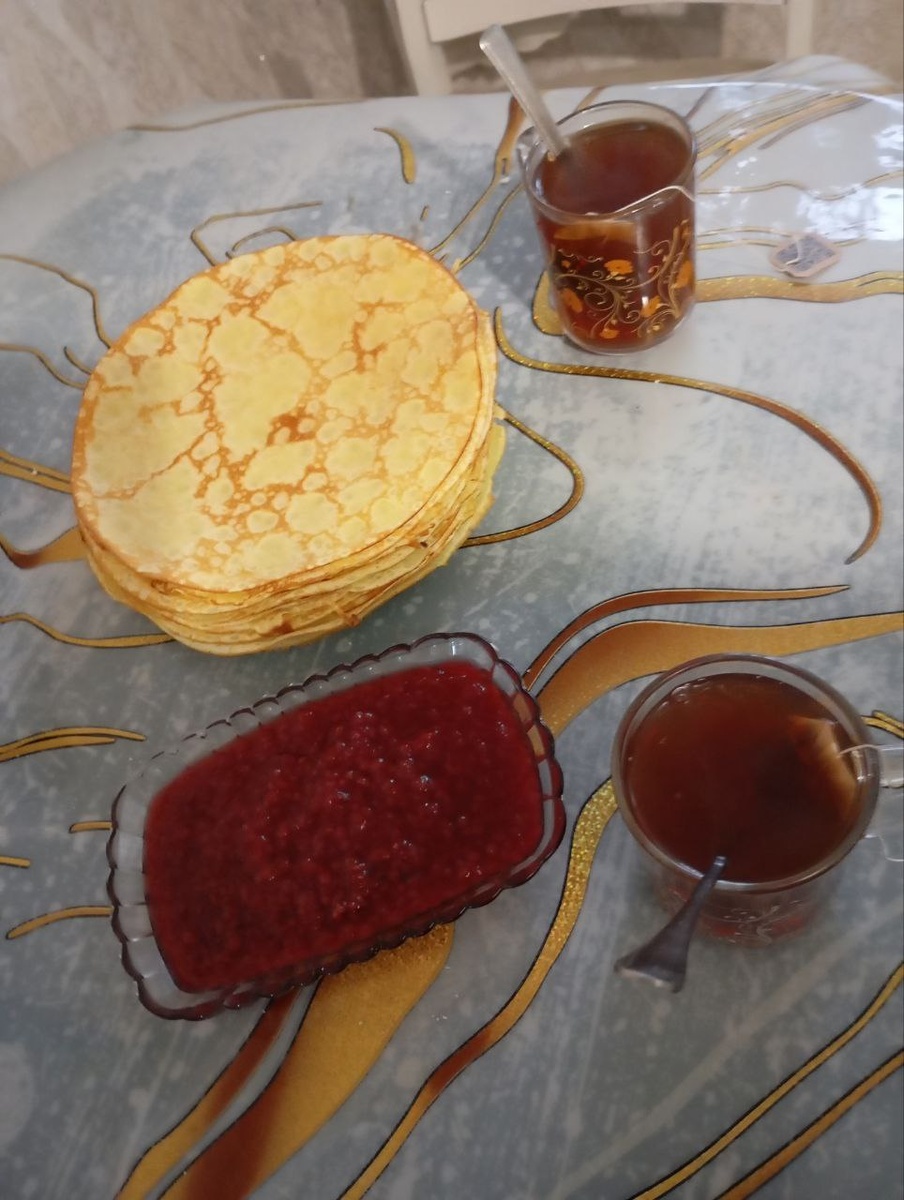 Вот такой у нас завтрак с мужем.