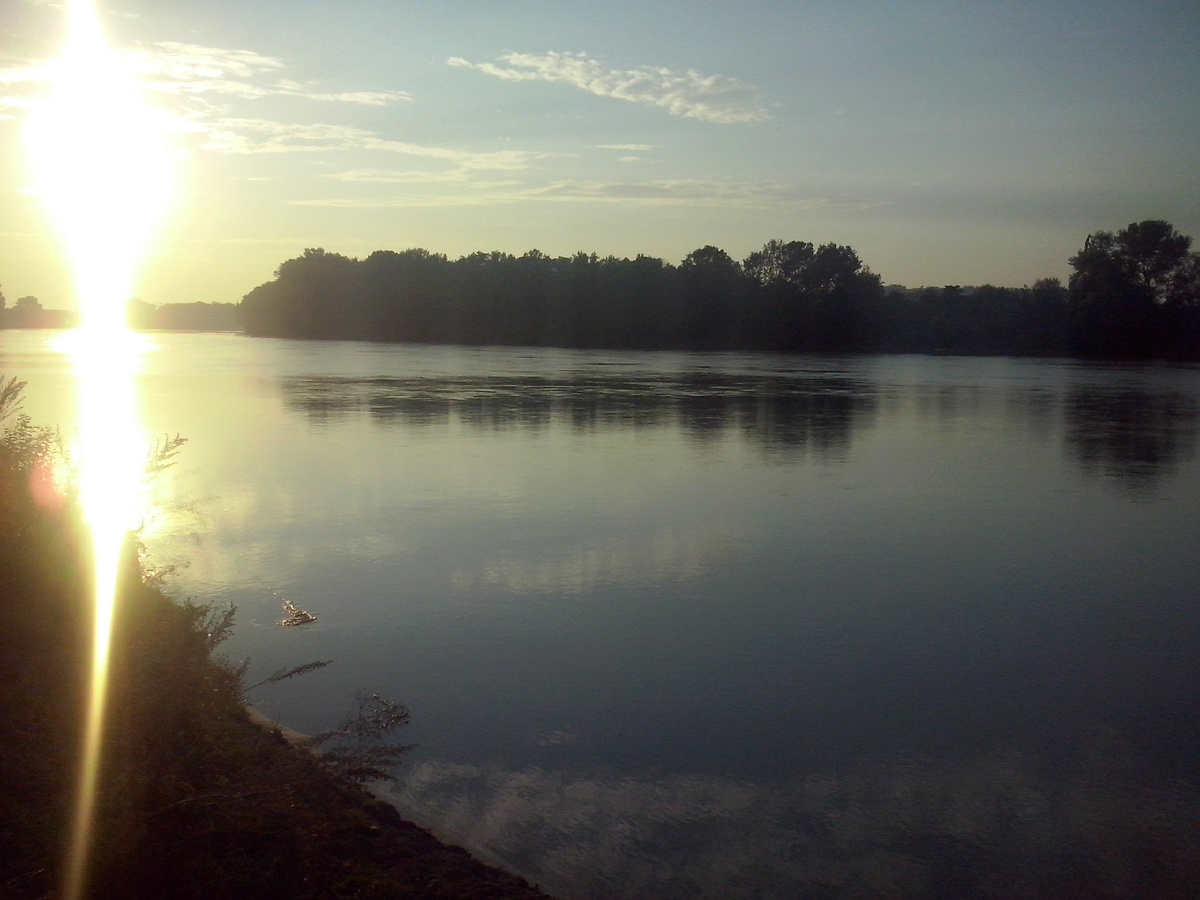 Закат над рекой Кубань. фото автора