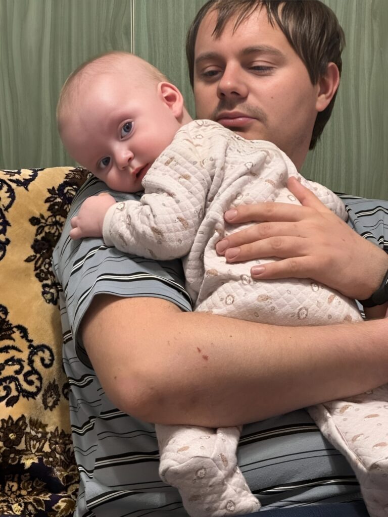 Миша с папой