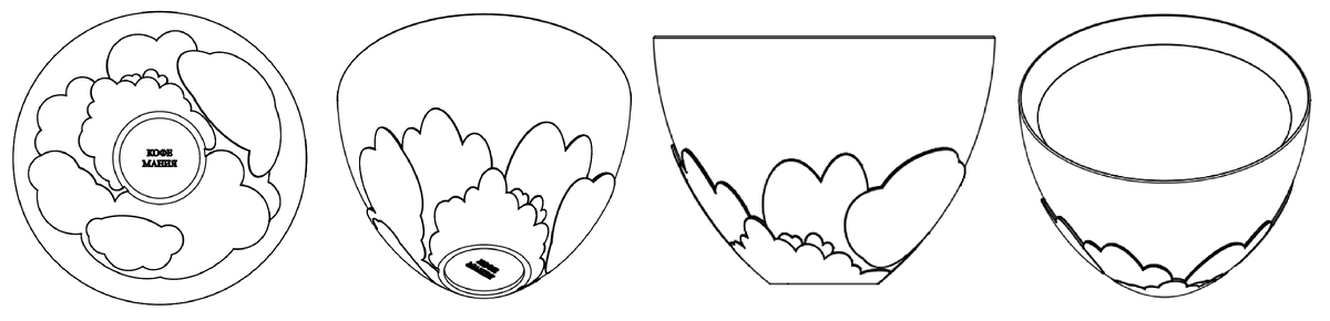 Эскизы чашки
