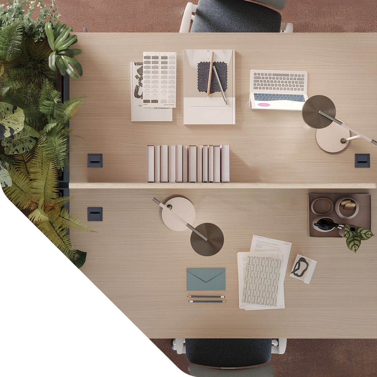 Бенч-системы идеально подходят для коллективной работы, объединяя сотрудников в едином пространстве. Они экономят место, обеспечивают удобство и создают комфортные условия для взаимодействия в команде.