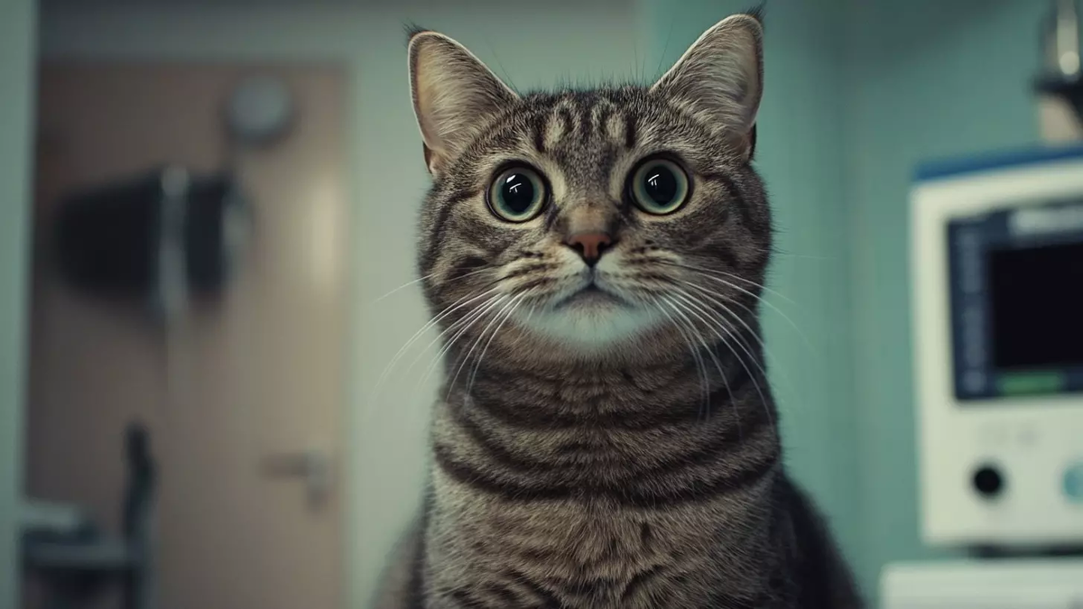 Фото: Изображение Midjourney. кошка
