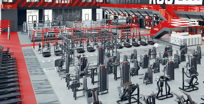 В многофункциональном спортивном комплексе предусмотрен крупнейший в Екатеринбурге фитнес-зал с зоной кроссфита / Иллюстрация из технической документации проекта