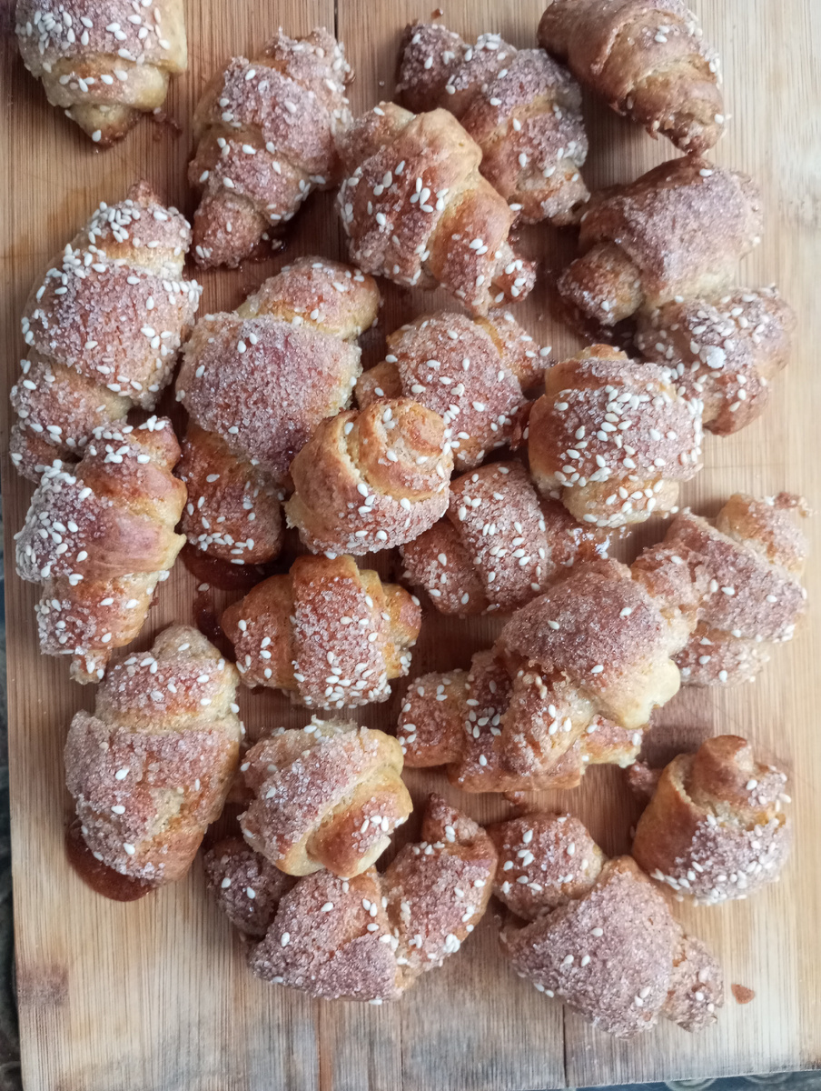 Очень вкусные получились рогалики