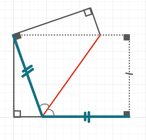 равенство отрезков и углов при сгибании