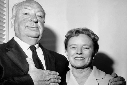 Режиссер Альфред Хичкок с супругой Альмой